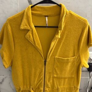 Free People terry cloth jumpsuit